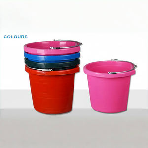 Alta resistência durável plástico animal alimentador cavalo alimentador balde alimentação calha - Product Image 3