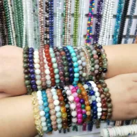 Bracelets Gemstone Gemstonegemstonegemstone Crystals Healing Stones Bracelet Bead Bracelets For Women And Men Precious Real Lucky Healing Natural 4 6 8mm Genuine Elastic Gemstone Crystal Stretch Stone