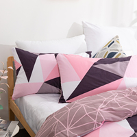 Ensemble de housse de couette en coton à impression jacquard de luxe pas facilement décoloré pour la peau