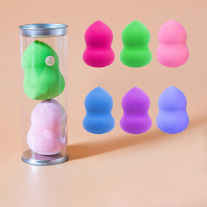 Tốt nhất bán thấp moq đầy màu sắc xách tay Polyurethane mỹ phẩm Puff <span class=keywords><strong>Latex</strong></span> miễn phí chất lượng cao vẻ đẹp dễ thương bọt biển Puff trang điểm - Product Image 1