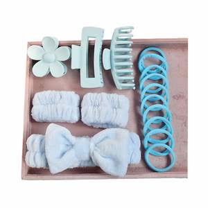 ชุดยางรัดผมซุปเปอร์ซับน้ำสำหรับขายส่ง พร้อมปักโลโก้ตามสั่ง ที่คาดผม ที่รัดข้อมือ ที่คาดผมสำหรับล้างหน้า กิ๊บหนีบผม สำหรับเป็นของขวัญสำหรับเด็กผู้หญิง - Product Image 3