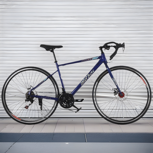 Vélo de course pour hommes, vélo de montagne, guidon incurvé, frein à disque de 28 pouces, 21 vitesses, fourche de vélo de course ultra-<span class=keywords><strong>l</strong></span>égère en alliage d'aluminium - Product Image 2