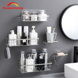 Estante de Baño Rectangular de Acero Inoxidable Huasimeng, Estante de Almacenamiento Montado en la Pared HS-3030 para Artículos de Aseo, Jabón, Tamaño Personalizado, Duradero - Product Image 1