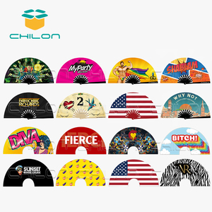 2025 conception personnalisée impression bambou Handfan grand 33cm fort Clack <span class=keywords><strong>japonais</strong></span> cadeaux nouvelle tendance arc-en-ciel fierté impression personnalisée bambou - Product Image 5