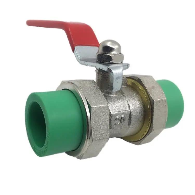 25Mm PPR Water Tube Double Union Ball Valve Gate for Water and Plumbing System Ball Valve