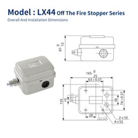 Interrupteur coupe-circuit LX44-20 avec protection IP44, limiteur de levage anti-collision et anti-chute