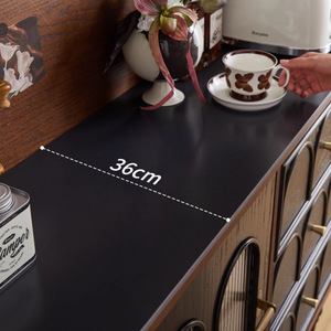 French Retro Solid Wood <b>Sideboard</b> 1.5M With Drawers Moisture Proof Storage Cabinet For Dining Room - Product Image 4