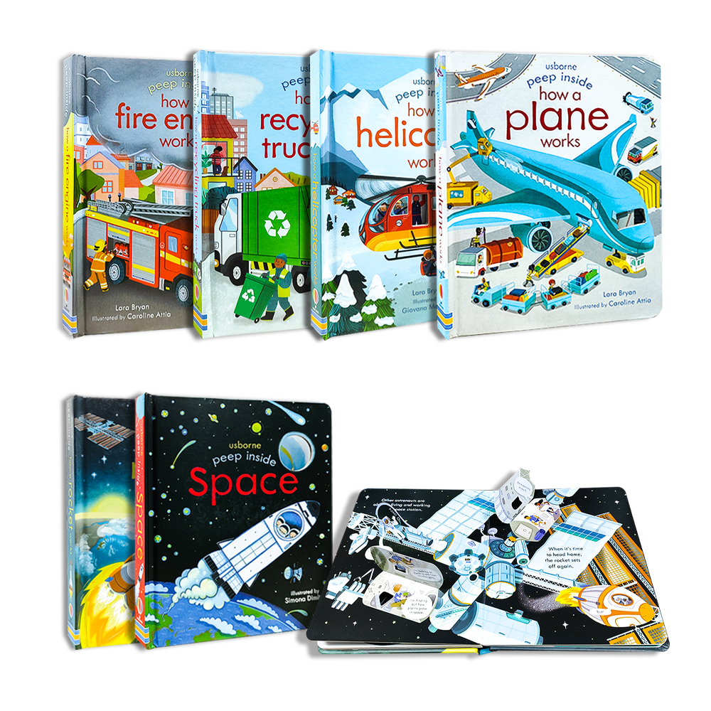 Libros de cuentos educativos para bebés superventas para niños, libro de tablero emergente para niños, libros con solapa