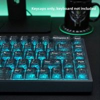 [Carbon-Fiber-Textured Keycaps] Cross-Border Best-Seller Made in China for English Japanese Russian and Korean PC Keyboards