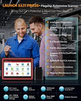LAUNCH X431 PRO3S + V5.0 Machine de diagnostic Programmeur de clé de voiture Scanner OBD Outils de diagnostic voiture avec 37 + Service de réinitialisation/codage ECU