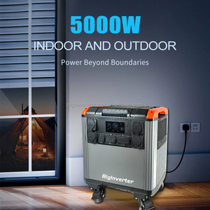Station d'alimentation portable 5000W, générateur solaire LiFePO4 5000Wh avec UPS 1200W, panneaux solaires MPPT 800W pour l'alimentation de secours à domicile - Product Image 4