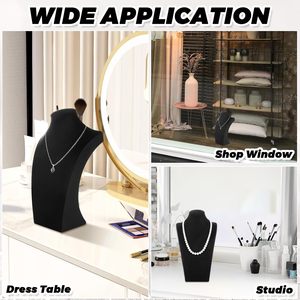 Présentoir de Luxe pour Colliers, Buste de Vitrine, Support de Présentation de Bijoux, Mannequin de Présentation - Product Image 6