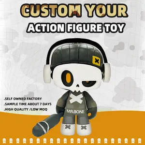 Mainan vinil Pvc plastik pembuat patung kustom mainan desainer kartun Oem Seni Dekorasi Rumah Patung mainan Action Figure Anime