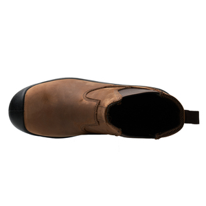 Botas de trabajo de seguridad con punta de acero ZG, parte superior de cuero de Caballo <span class=keywords><strong>loco</strong></span> con entresuela de acero, construcción, minería, uso en fábrica, todas las estaciones - Product Image 4