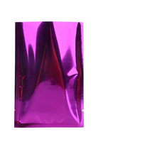 Sacs d'emballage alimentaire en plastique thermoscellables de différentes couleurs, sachets en aluminium à trois côtés scellés pour le stockage
