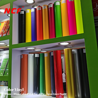 Venta directa de fábrica vinilo mate brillante vinilo holográfico colorido corte pegatina autoadhesivo rollo de vinilo para plotter