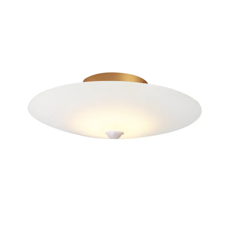 Aisilan hotel indoor luxury gold frosted glass human induction lighting fixture motion sensor led ceiling light