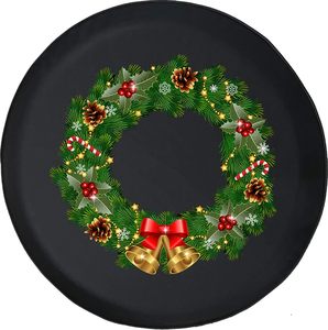 Funda Decorativa para Neumáticos con Diseño Navideño Festivo para SUV y Jeep, Impermeable y para Todo Clima - Product Image 1