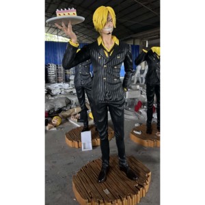 Statue de figurine d'action <span class=keywords><strong>One</strong></span> <span class=keywords><strong>Piece</strong></span> GK Zoro Luffy <span class=keywords><strong>Vinsmoke</strong></span> <span class=keywords><strong>Sanji</strong></span> Ace Sabo grandeur nature, modèle de jouet, figurines d'anime, sculpture à vendre - Product Image 1