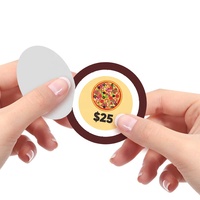 Benutzer definierte Pull Tab Tickets Karten Pizza Prize Digitaldruck Open Instant Win Free Design Pull Tabs
