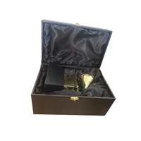 Réplica de Premio Grammy de Lujo de 22 cm, Trofeo de Metal Personalizado con Base de Madera, Trofeo Grammy Premium con Caja de Presentación