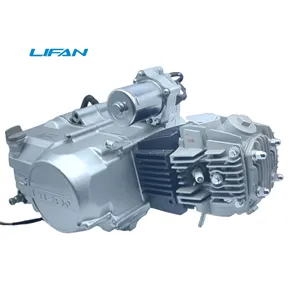 Lifan 아프리카 모로코 괜찮아 고마워 110cc 엔진 400cc 오토바이 엔진 수냉식 완전 4 행정 전기/킥 실버 화이트