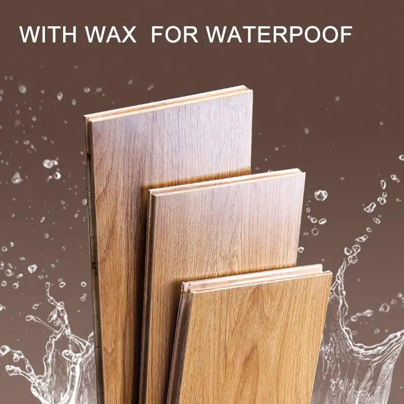 Suelo de madera de ingeniería de roble, resistente al agua, europeo