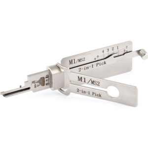 Herramientas Lishi <span class=keywords><strong>de</strong></span> Alta Calidad Esenciales para Cerrajeros 2 en 1 para Cerraduras <span class=keywords><strong>de</strong></span> <span class=keywords><strong>Puertas</strong></span> <span class=keywords><strong>de</strong></span> Hogar - Product Image 1