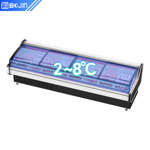 Vitrine <span class=keywords><strong>Réfrigérée</strong></span> Commerciale pour Viande Fraîche (Bœuf, Mouton, Porc) – <span class=keywords><strong>Armoire</strong></span> de Conservation <span class=keywords><strong>Réfrigérée</strong></span> Premium <span class=keywords><strong>4</strong></span> <span class=keywords><strong>Portes</strong></span> <span class=keywords><strong>4</strong></span> Étagères - Product Image 3