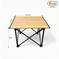 Table pliante portable en aluminium légère pour le camping en plein air, petite taille