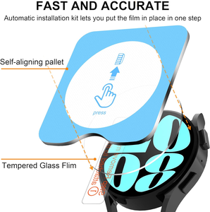 สมาร์ทวอทช์หน้าจอกระจกนิรภัยสำหรับ Galaxy Watch 8 7 6 5 4ติดตั้งง่ายและรวดเร็ว - Product Image 3