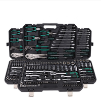 Ensemble d'outils de quincaillerie de 131 pièces, kit d'outils à main en acier Cr-V forgé, boîte à outils multifonctionnelle pour la réparation à domicile, le travail du bois, l'électricité, la mécanique