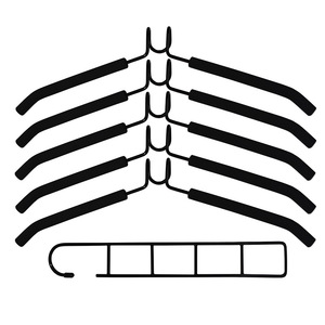 Organizador de perchas de almacenamiento acolchado de espuma <span class=keywords><strong>multiusos</strong></span> que ahorra espacio de 5 capas - Product Image 5