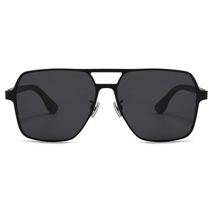 Fashion TAC Polarized Unisex Full Rim <b>Square</b> Stainless Frame Wooded Temple <b>Sunglasses</b> Model 8815 China Zhejiang Made Opp Bag - Product Image 2