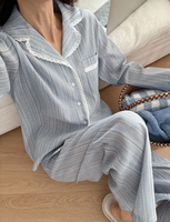 Ensemble pyjama en coton et bambou personnalisé pour femmes, deux pièces, été, automne, respirant, vêtements de nuit, vêtements de maison