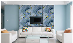 Panel de Pared de PVC con Diseño Clásico, Acabado Brillante, Lámina de Mármol Brillante de 1220*2440 mm, Revestimiento UV, Acabado de Alto Brillo, Fácil de Instalar, Resistente al Agua y al Fuego - Product Image 6