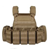 JinTeng Fournisseur tactique d'usine Polyester 1000D de haute qualité Extension facile Porte-plaque MOLLE Gilet d'entraînement tactique en plein air