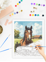 CHENISTORY Peinture par numéros pour adultes, kit de peinture à l'huile DIY, toile numérotée avec ensemble de peinture acrylique pour décoration intérieure, cadeau d'anniversaire