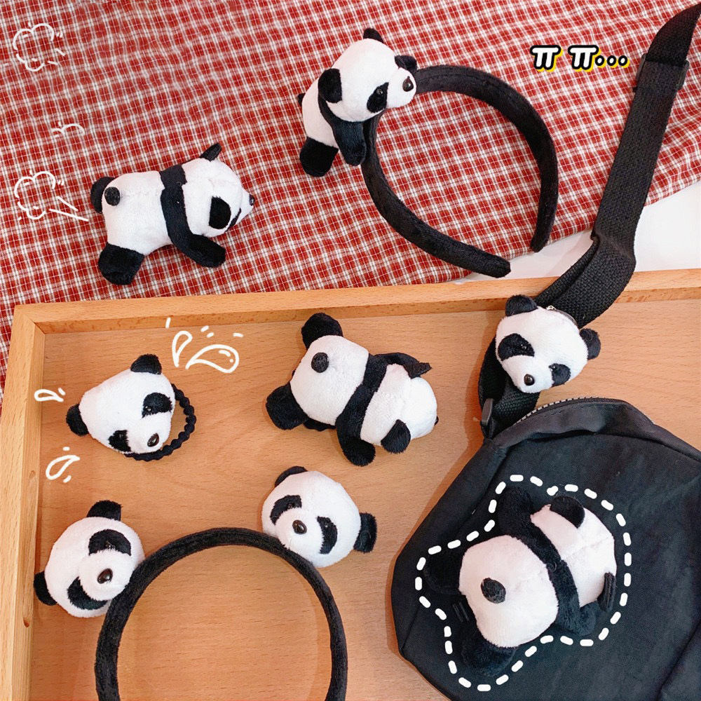 Cartoon Panda Cute Headwear Party Hair Band Stereo Doll Panda Hair Doll Gifts Hair Accessories