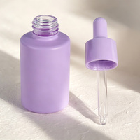 Flacon de distribution en verre miniature de luxe personnalisé de 30 ml, cylindre coloré, huile essentielle et parfum, flacon diffuseur de voyage