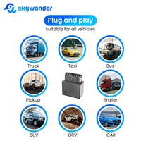 Rastreador GPS Skywonder Plug Play OBD C30 5G con Geocerca GSM, Alerta de Exceso de Velocidad, Alarma Antimanipulación, Vista de Calle en Tiempo Real y Compatibilidad con PC
