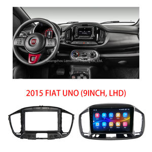 OZOEMPTN Plasmotorcycle Oil Filterame kit in Car Video <span class=keywords><strong>Radio</strong></span> per FIAT <span class=keywords><strong>UNO</strong></span> 2015 cornice in plastica nera Android Auto ABC Car Harness - Product Image 2