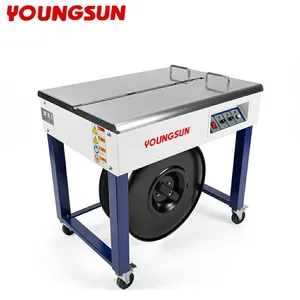 YOUNGSUN iyi fiyat YS-A2F yarı otomatik çemberleme makinesi PP kemer karikatür bantlama makinesi çemberleme makinesi