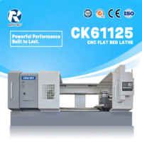 Torno CNC de Alta Rigidez y Control Automático para Trabajo Pesado CK61125 para Mecanizado de Tuberías de Petróleo/Rodillos/Ejes