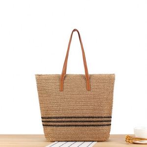 Fashionable Casual Hand Embroidered Straw Tote <b>Bag</b> & <b>Hat</b> Set Beach Travel Daily Use - Product Image 5