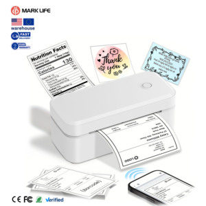 W-Marklife X4 无线移动便携式条码打印机，带 USB 接口，203DPI，兼容库存运输标签打印 - Product Image 1