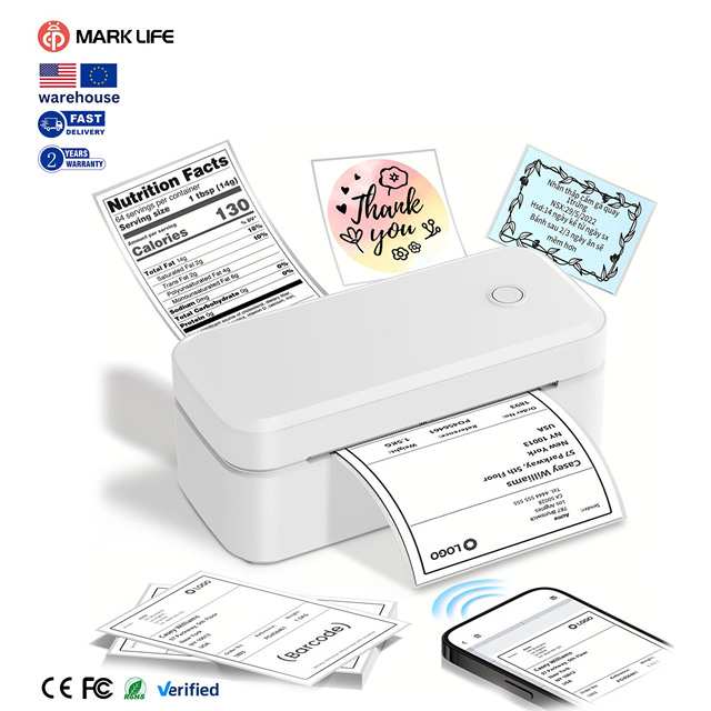 W-Marklife X4 Wireless Mobile Portable Barcode Printer with USB Interface 203DPI Compatible Stock Transport Label Printing