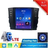 Autoradio 9.7 pouces tesla Touch Android 2 din pour Mitsubishi Pajero 2006-2014 sans fil Carplay auto radio GPS Navigation