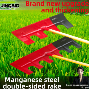 <span class=keywords><strong>Râteau</strong></span> agricole pour <span class=keywords><strong>foin</strong></span> et fumier, maniement efficace des matériaux, tête métallique durable, poignée <span class=keywords><strong>en</strong></span> <span class=keywords><strong>bois</strong></span> pour le retournement du compost et le nivellement des grains - Product Image 6