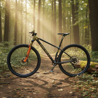 Vélo de montagne tout-terrain professionnel à suspension avant en fibre de carbone ultra-légère, transmission OEM en gros